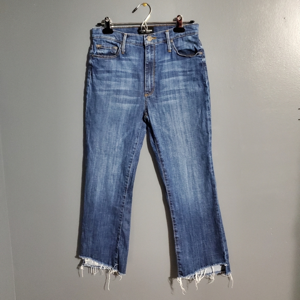 Black Orchid Cindy Slant Fray Is That All You Got High Rise Cropped Size 28